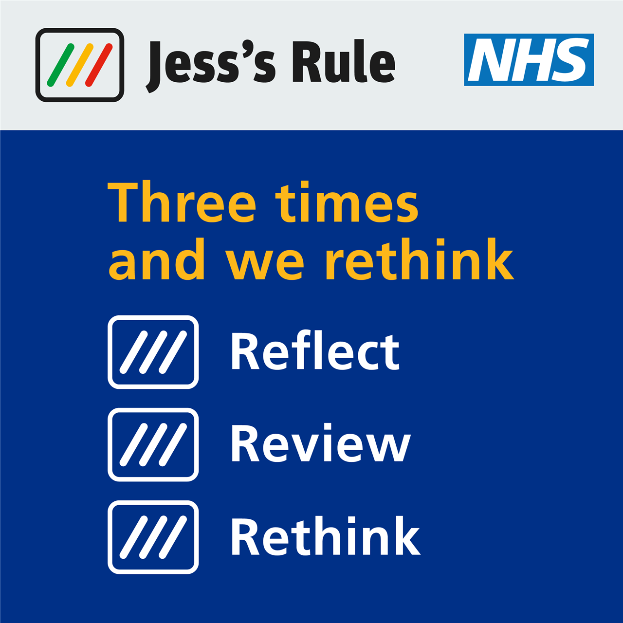 three times and we rethink